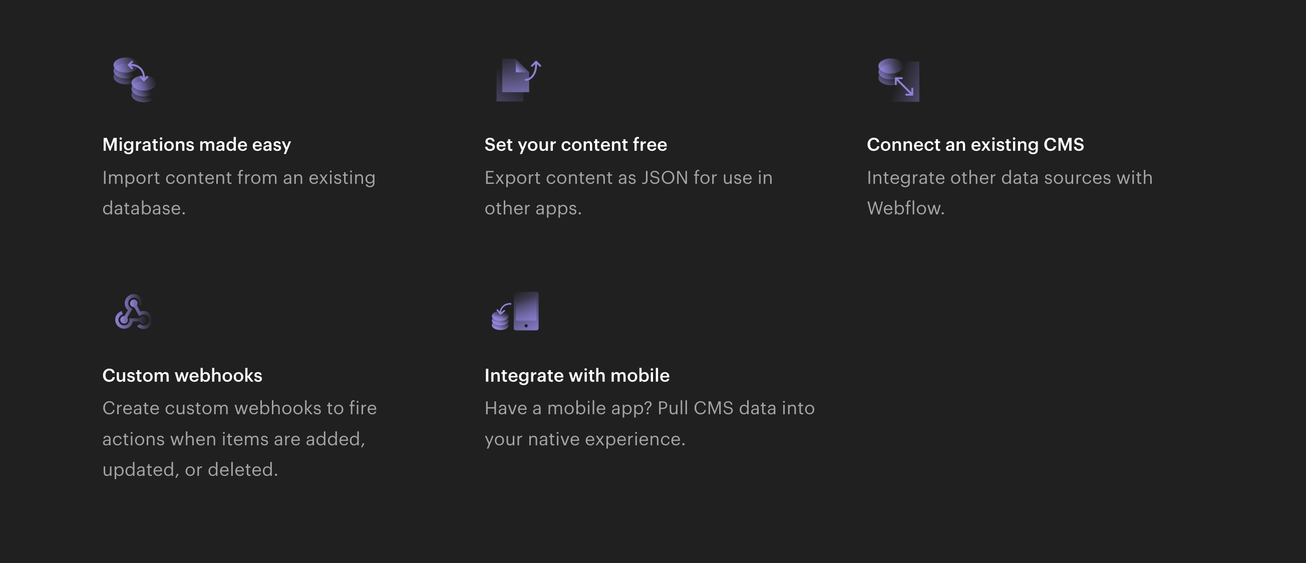 Webflow  component screenshot