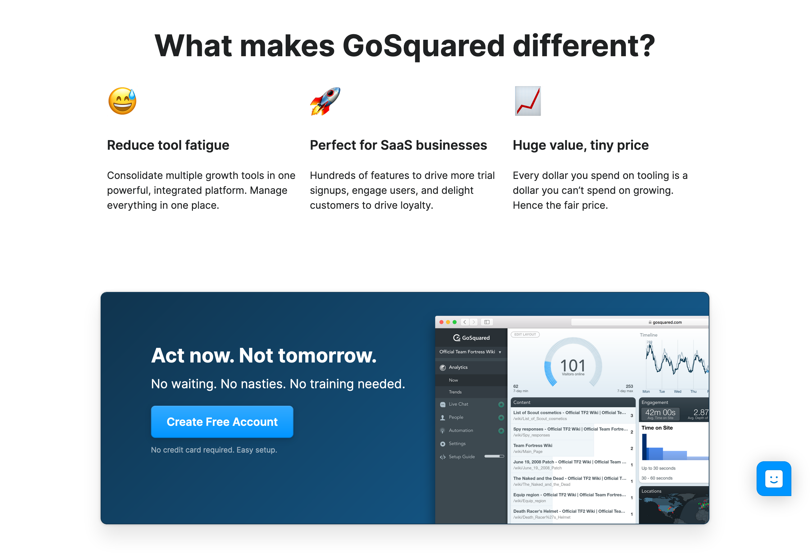 Gosquared  component screenshot