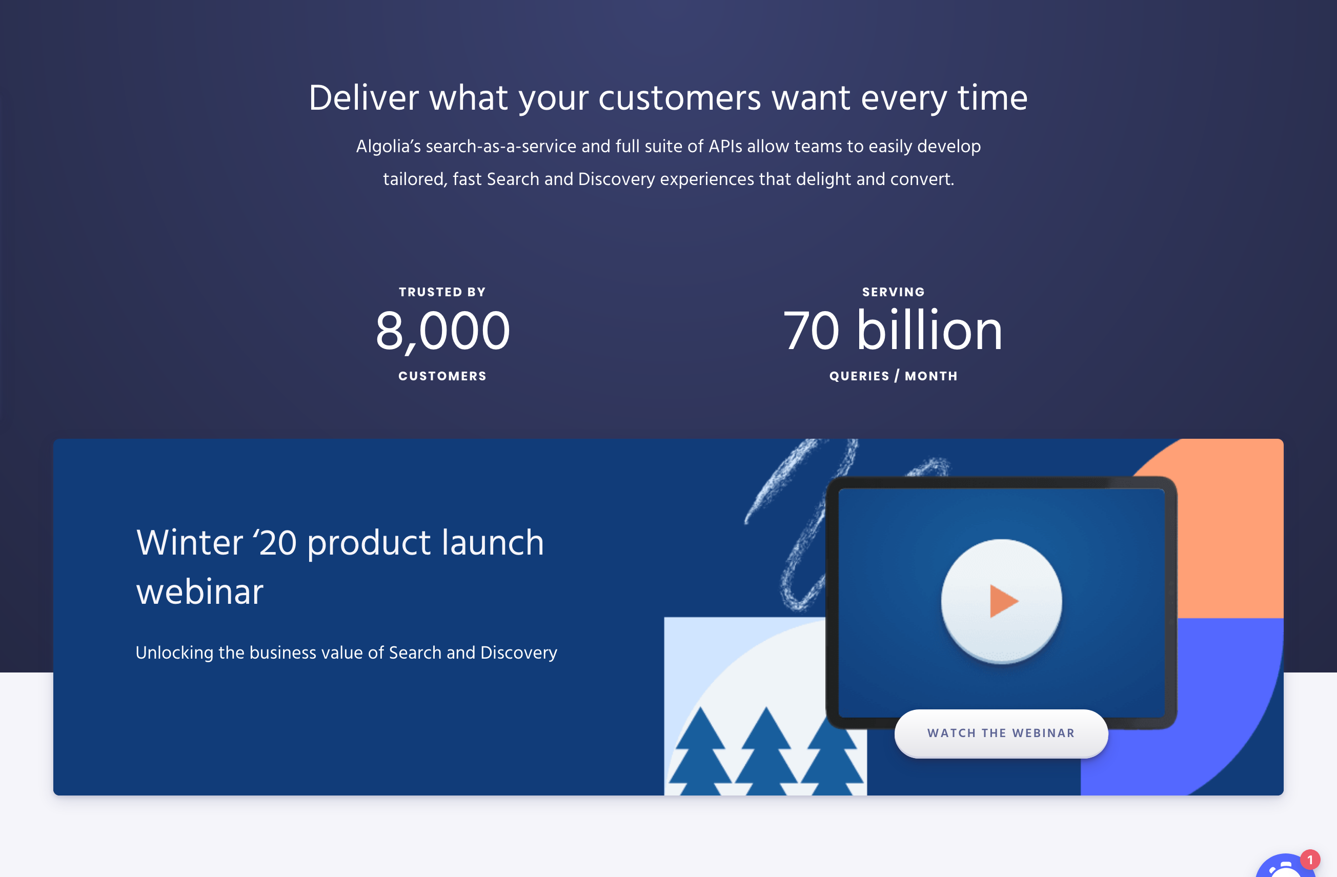 Algolia  component screenshot