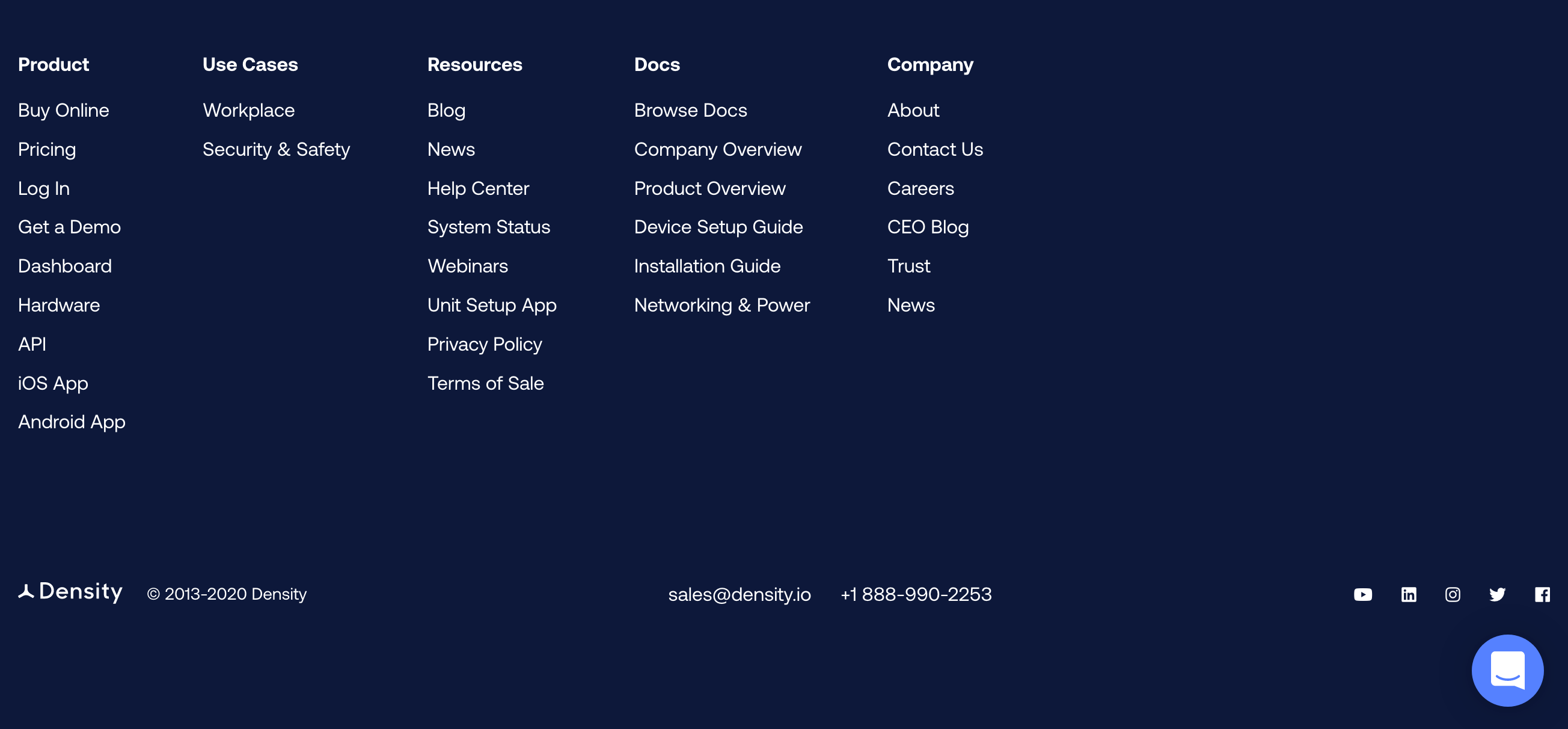 Density  component screenshot