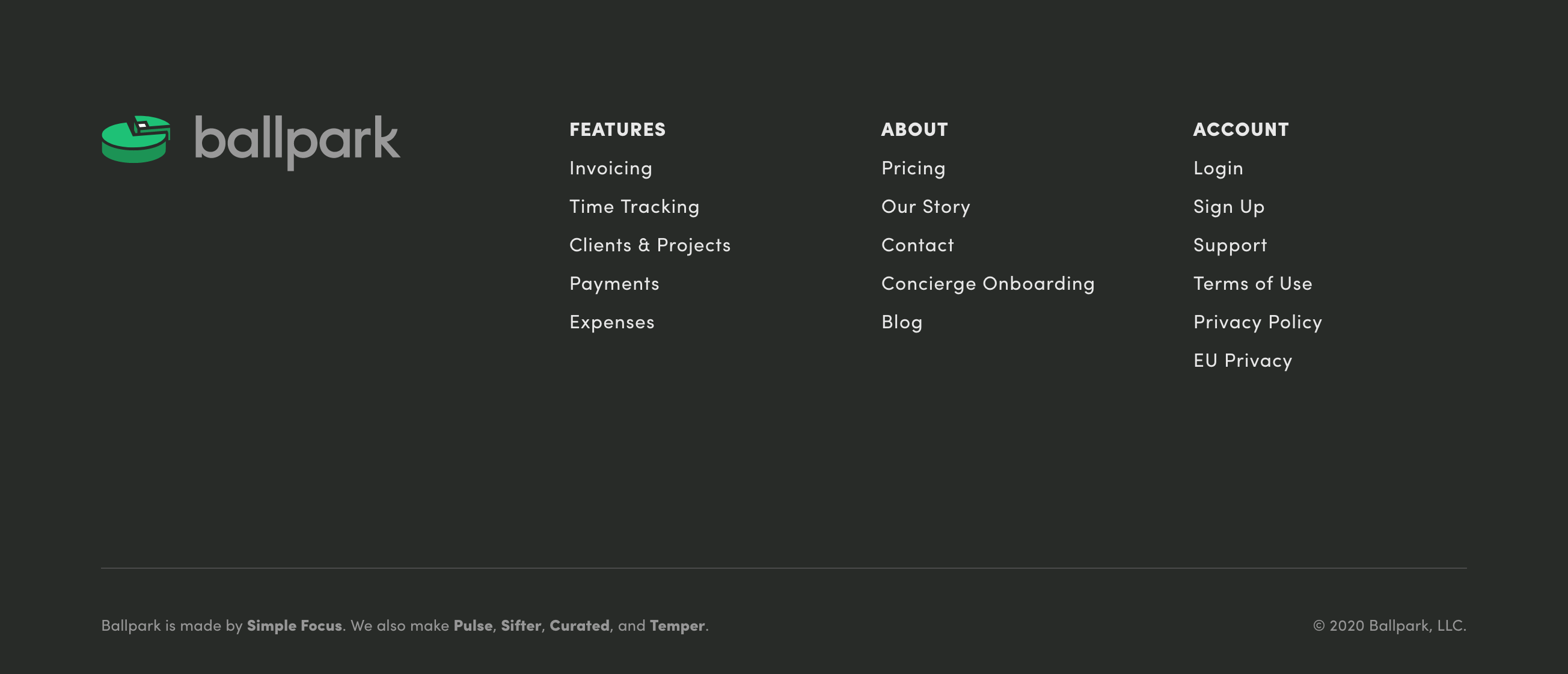 Getballpark  component screenshot