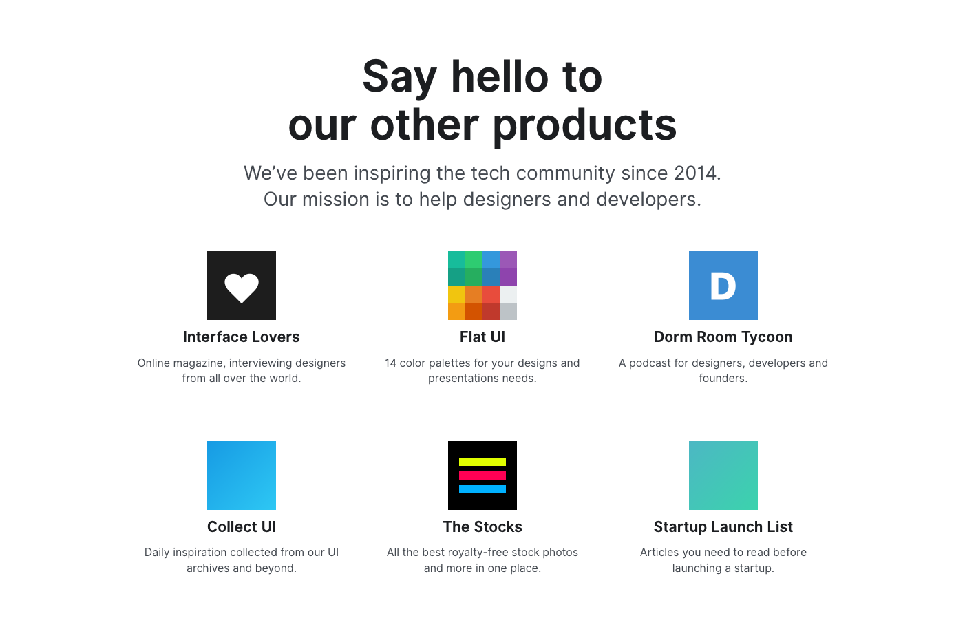 Usepanda Products component screenshot