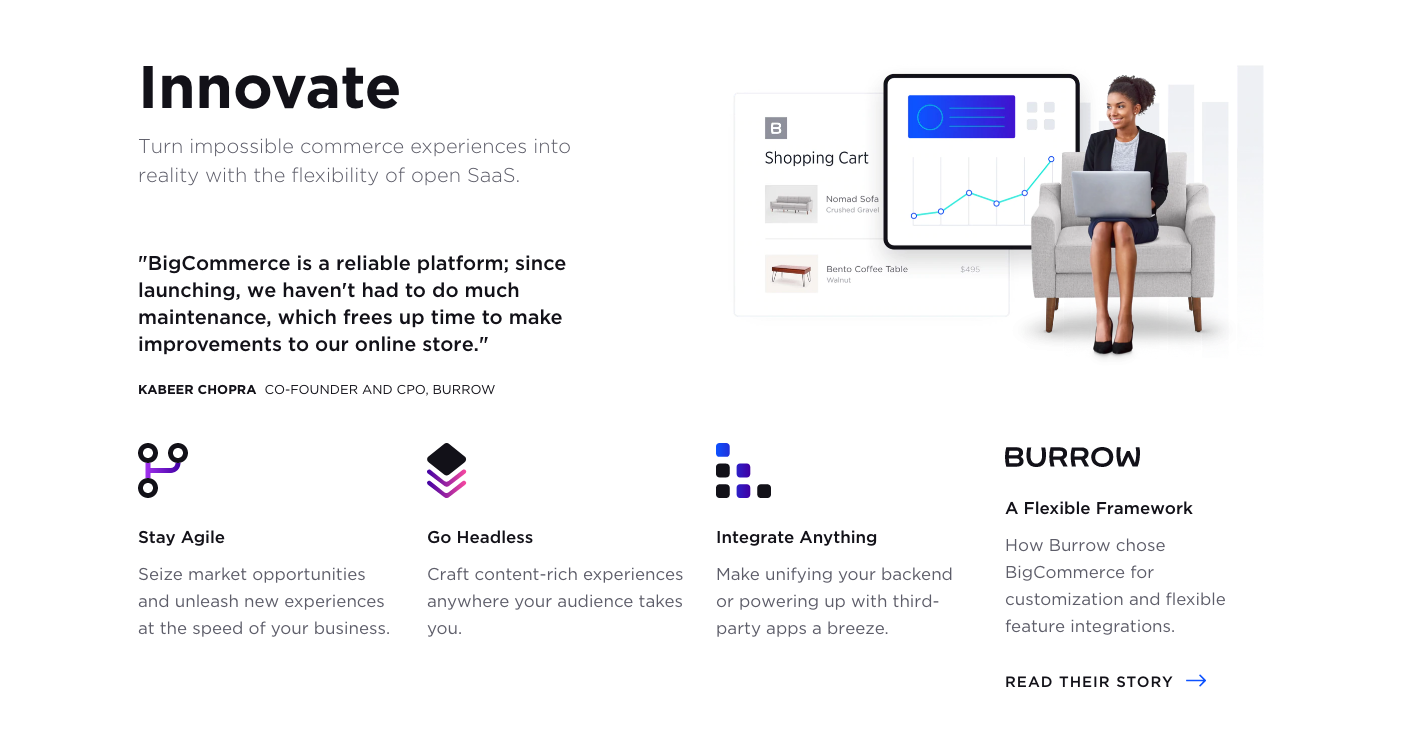 Bigcommerce Feature component screenshot