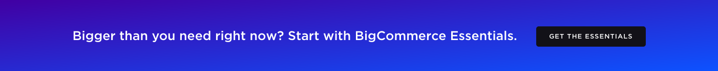 Bigcommerce Call To Action component screenshot