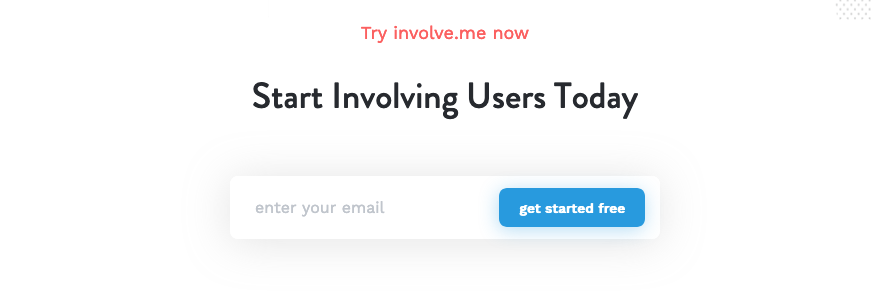Involve Call To Action component screenshot