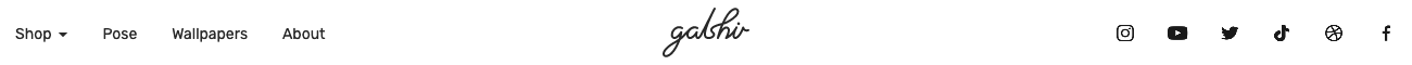 Galshir Header component screenshot