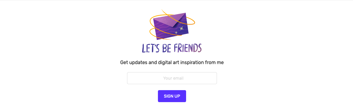 Galshir Newsletter component screenshot