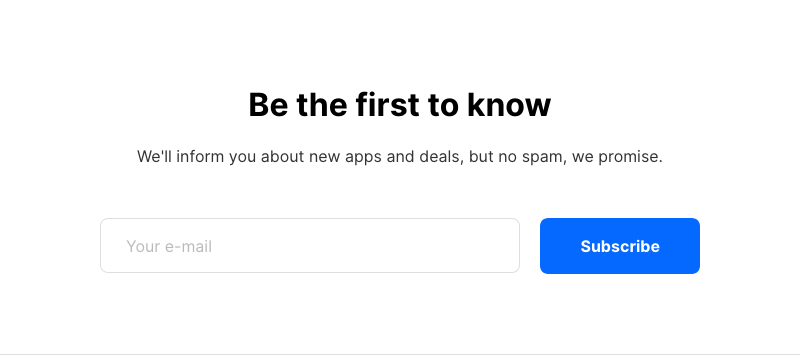 Cleanshot X Newsletter component screenshot