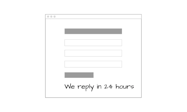 Tell the sender how long a response will take cover