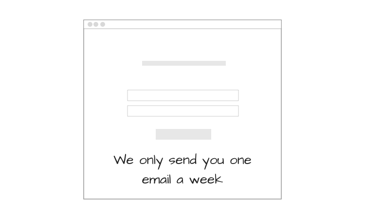 Disclose what you will do with the sender’s personal information cover