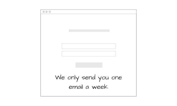 Disclose what you will do with the sender’s personal information cover
