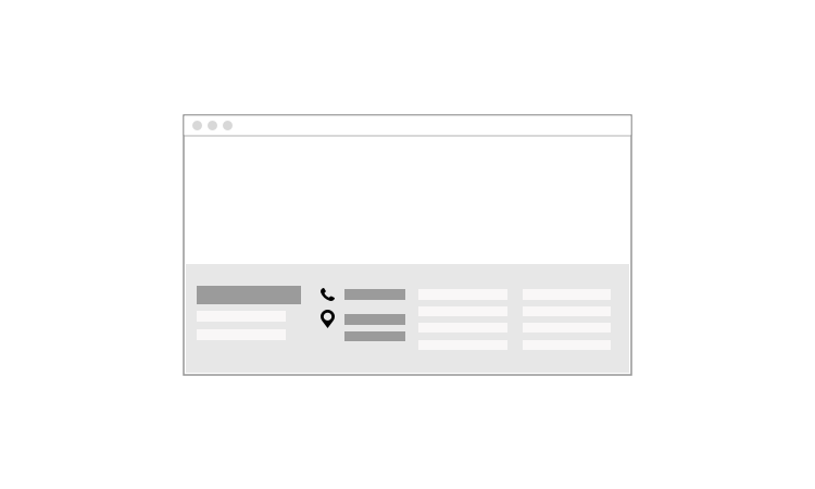 Repeat your contact and business info cover