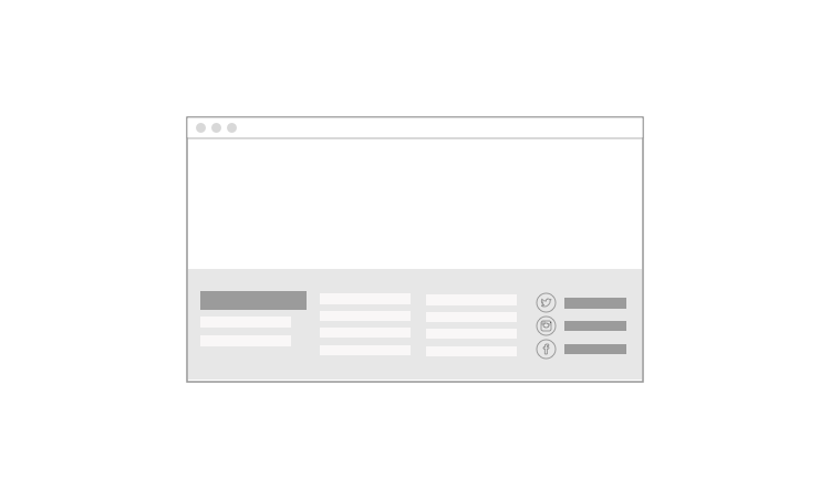 Put links to your social media in your footer cover