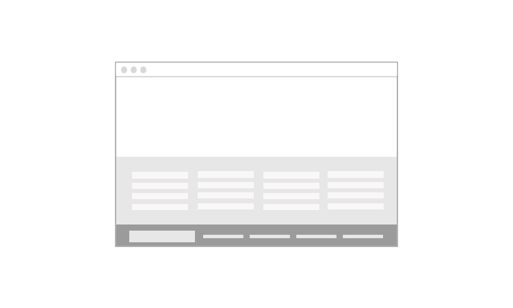 Consider a sub-footer if you have too much to show cover