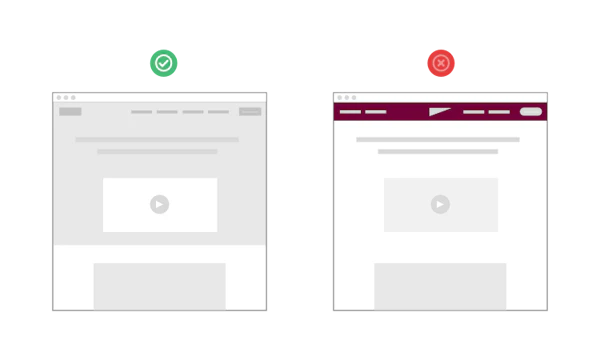Make sure your header still feels like a part of your site cover