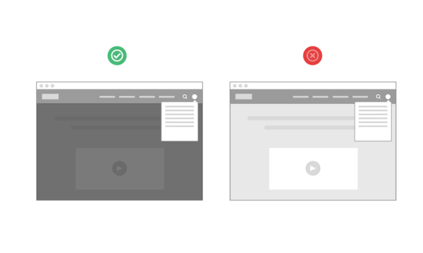 Darken the page when your menu is open cover