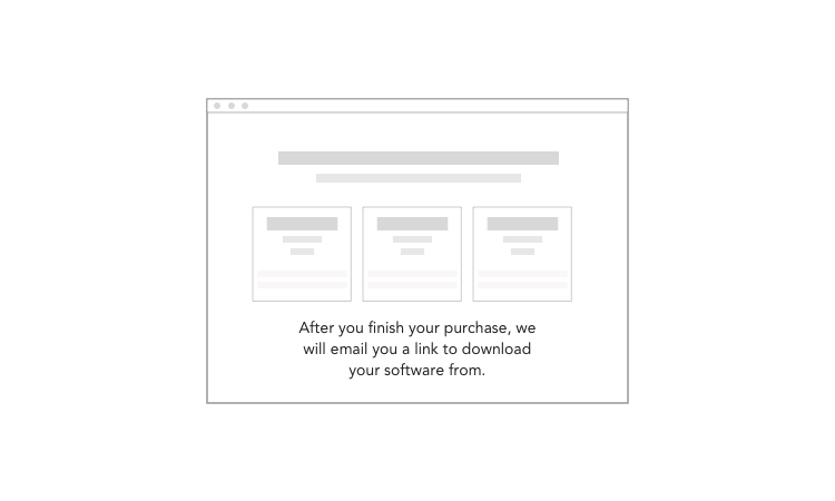 Explain to users what will happen after they make a purchase cover