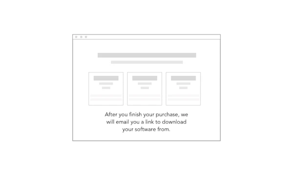 Explain to users what will happen after they make a purchase cover