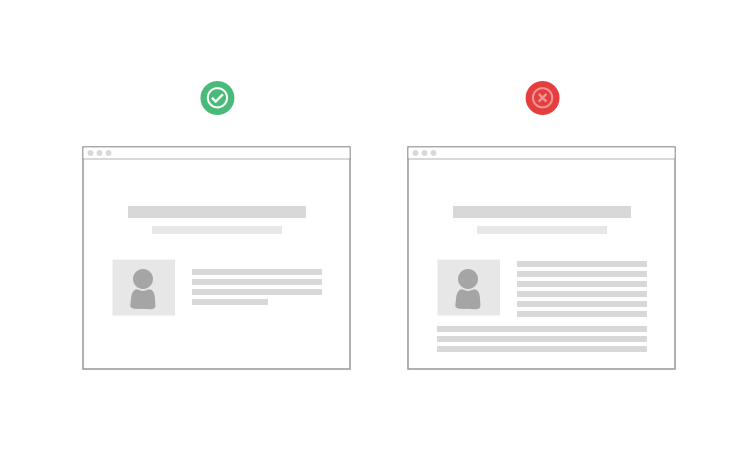Make sure your testimonials are of just the right length cover
