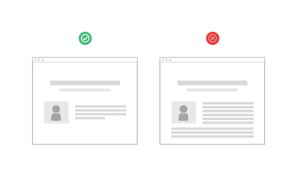 Make sure your testimonials are of just the right length cover