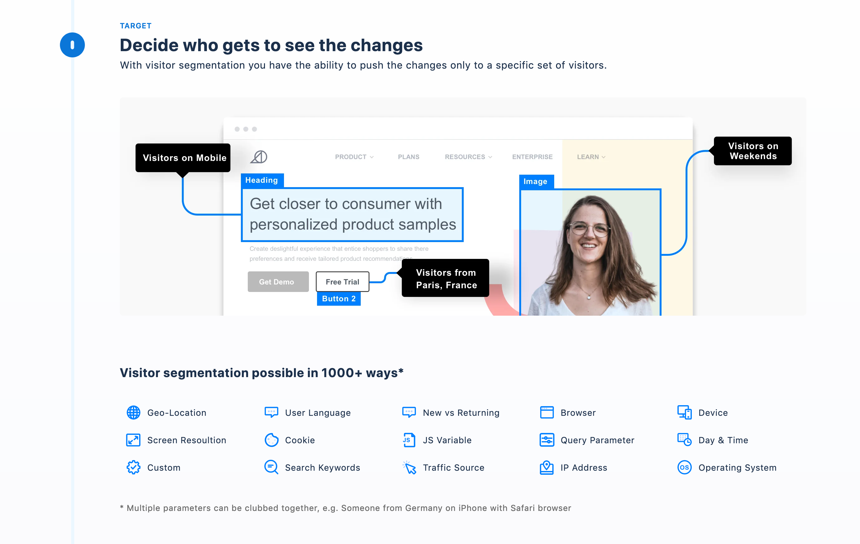 Vwo Feature component screenshot