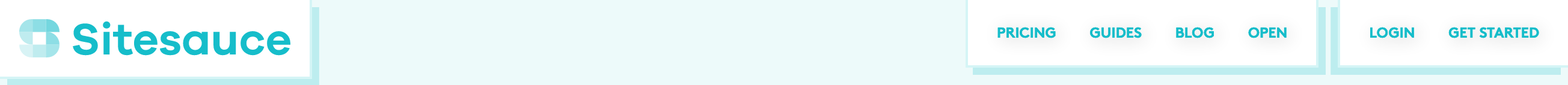 Sitesauce Header component screenshot