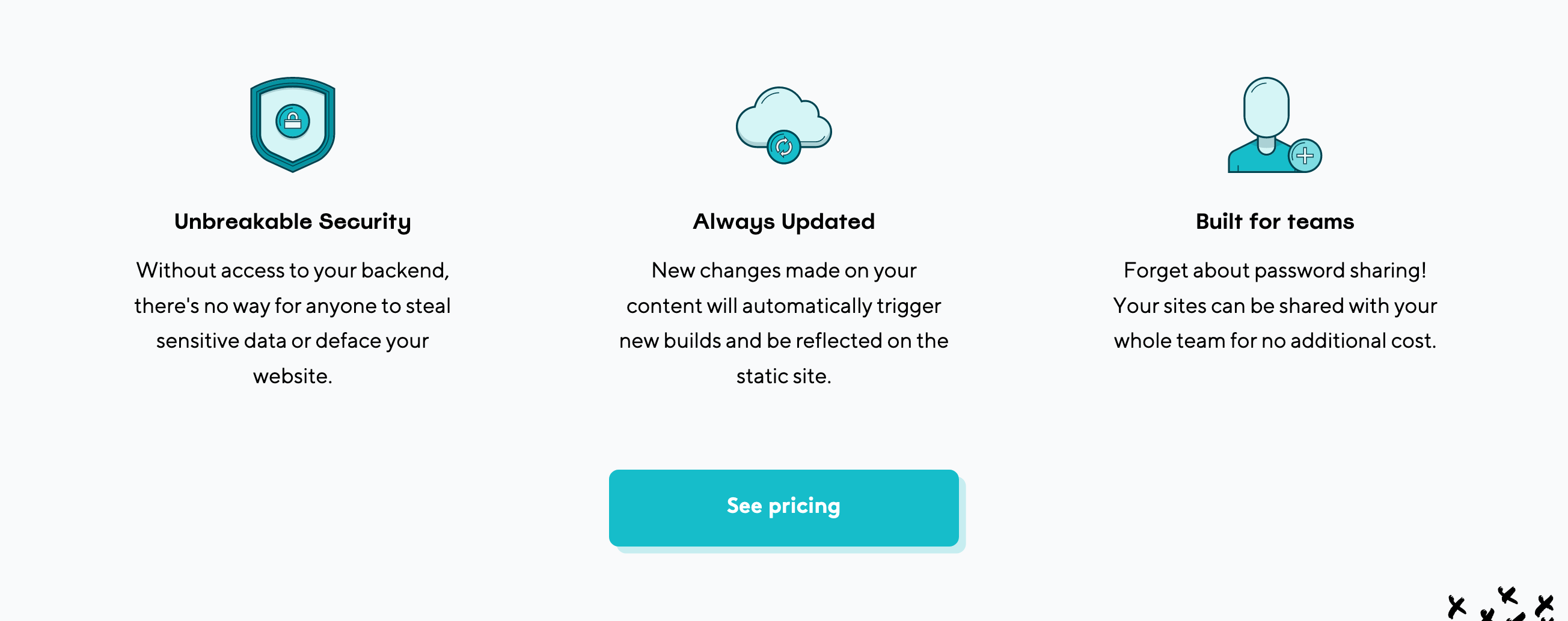 Sitesauce Feature component screenshot