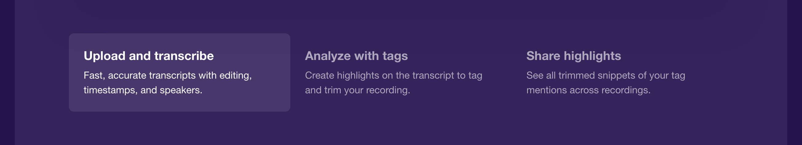 Dovetail Feature component screenshot