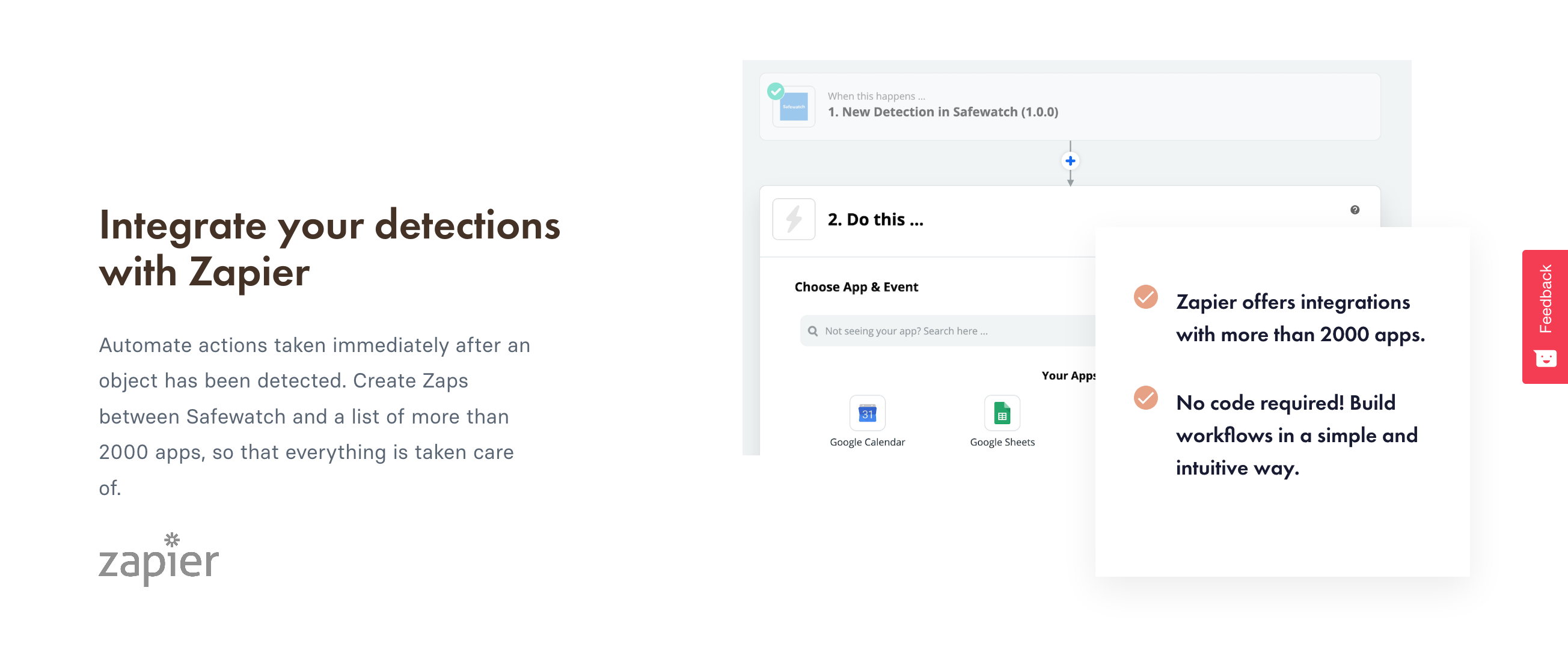 Safewatch Integrations component screenshot