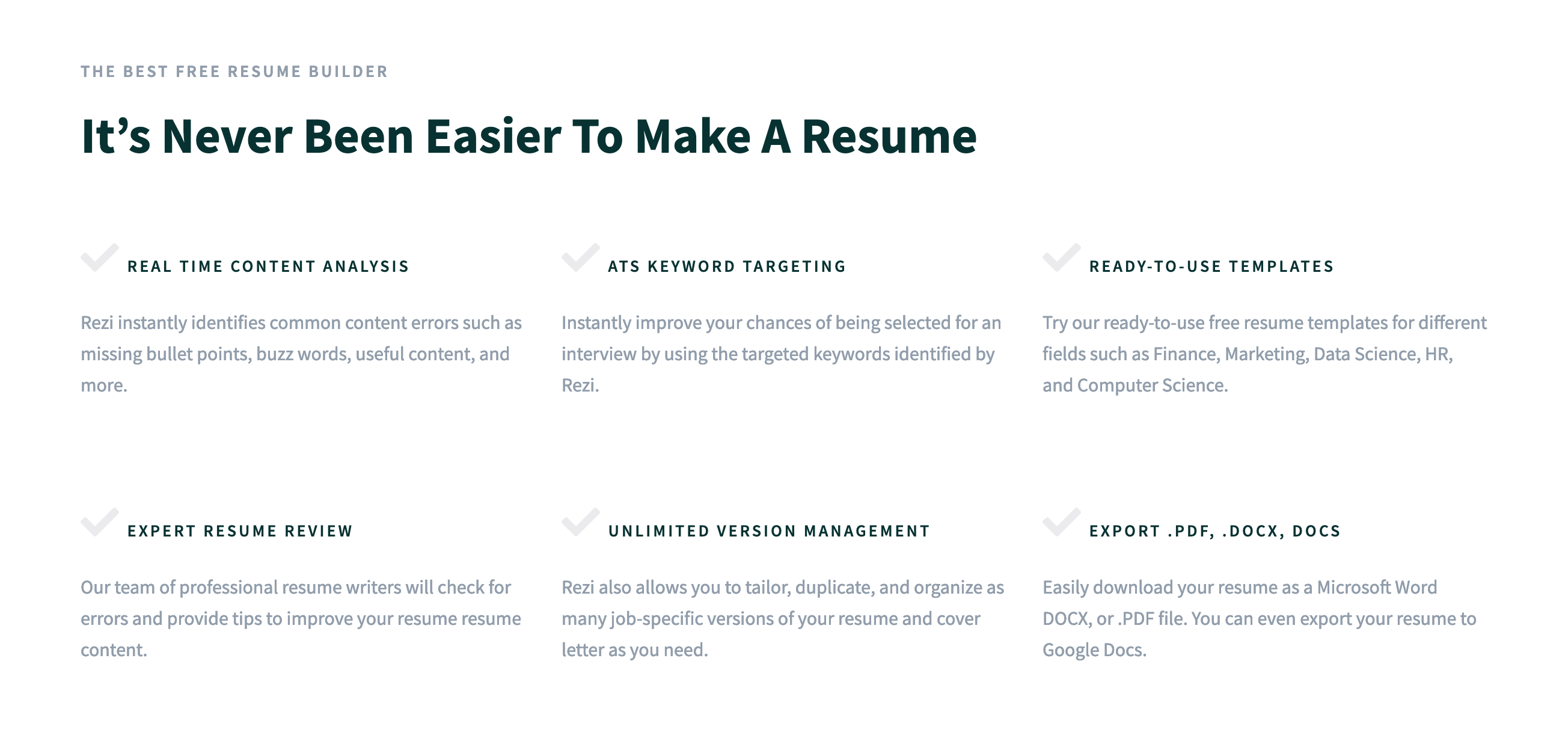 Rezi Feature component screenshot