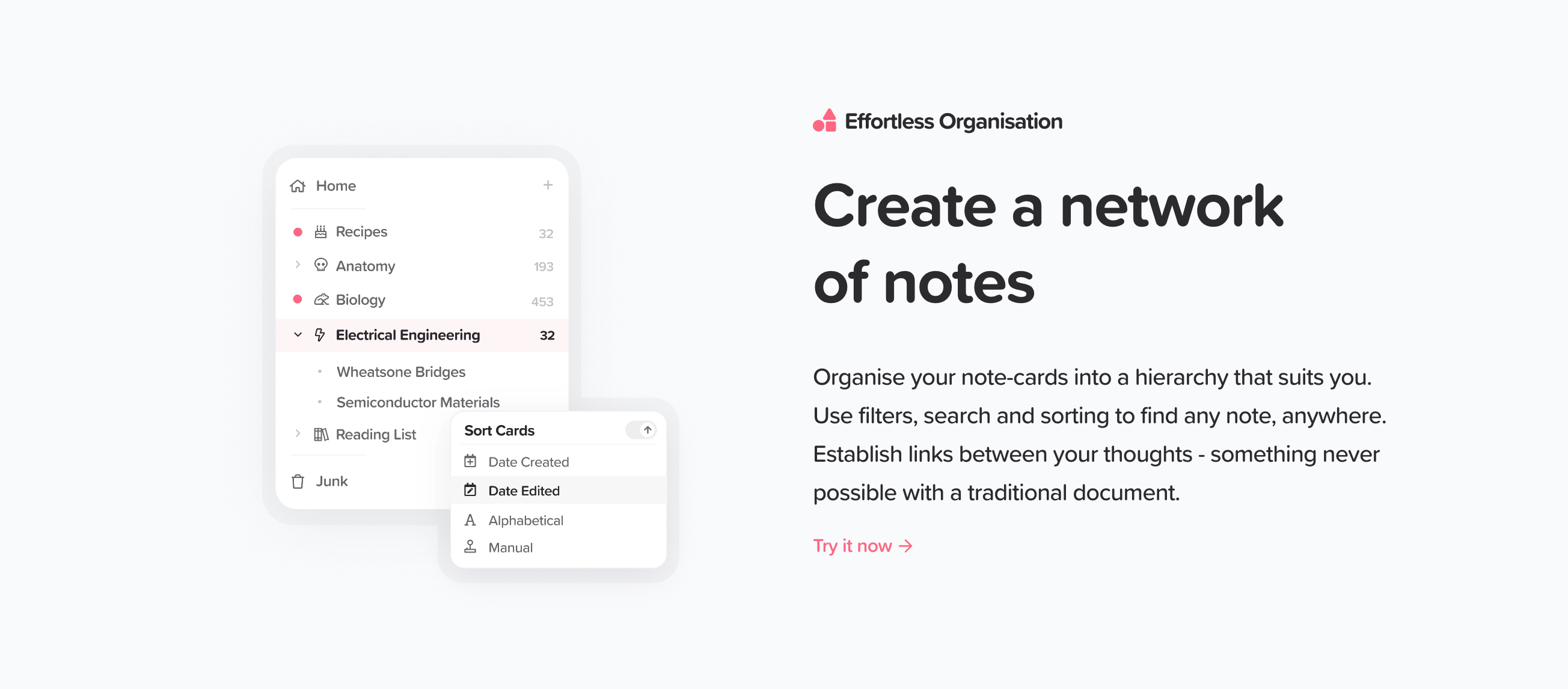 Supernotes Feature component screenshot