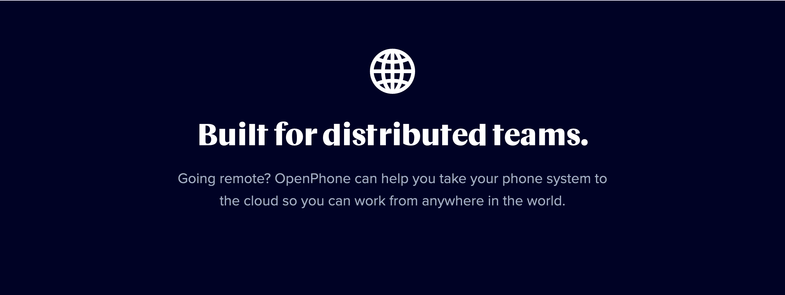 OpenPhone Content component screenshot