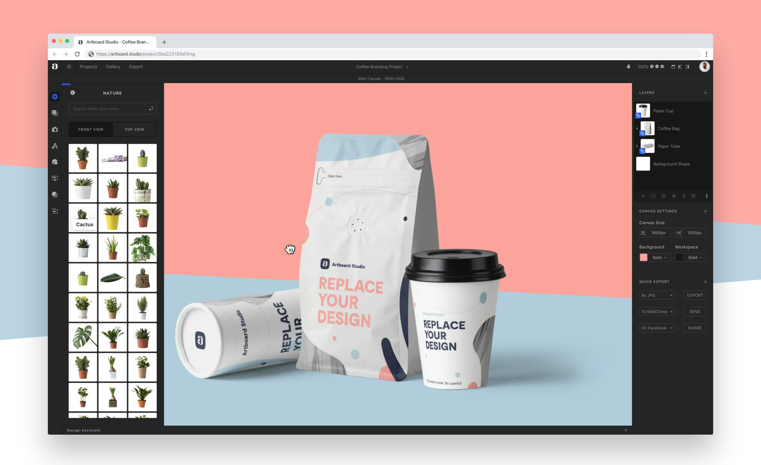 Artboard Demo component screenshot