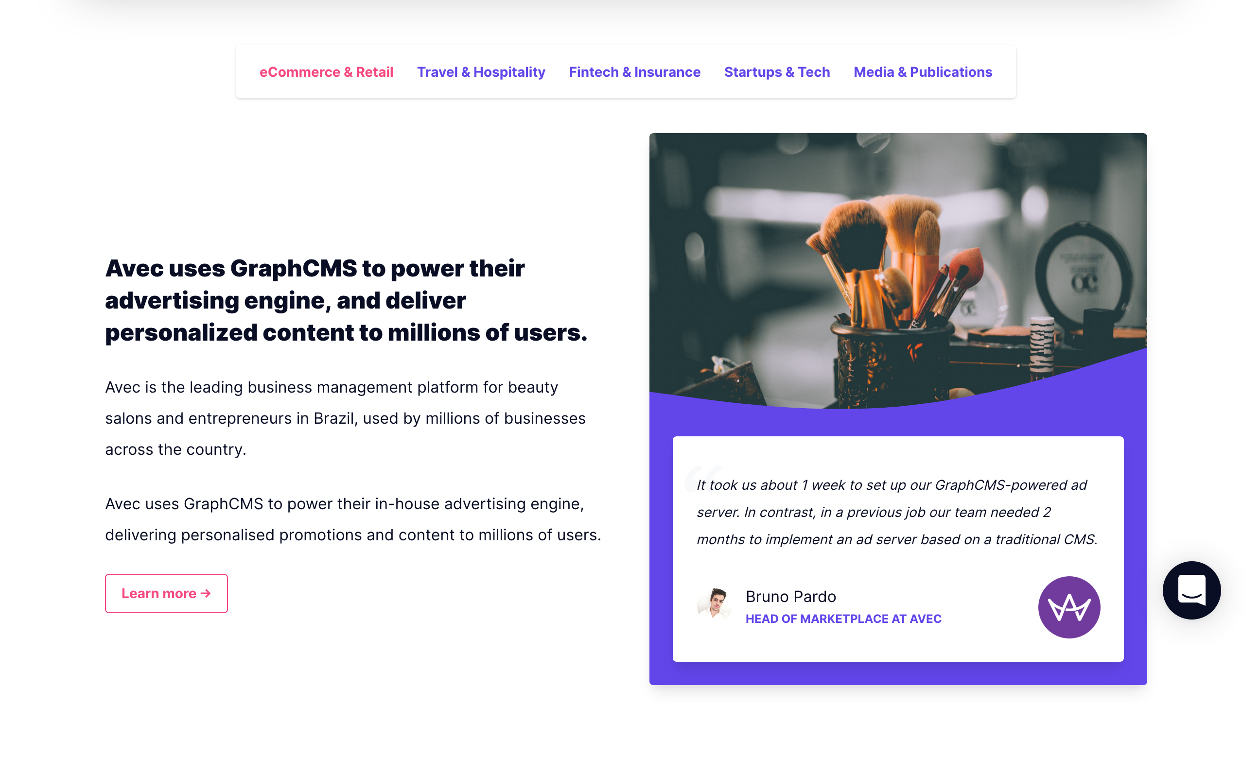 Graphcms Content component screenshot