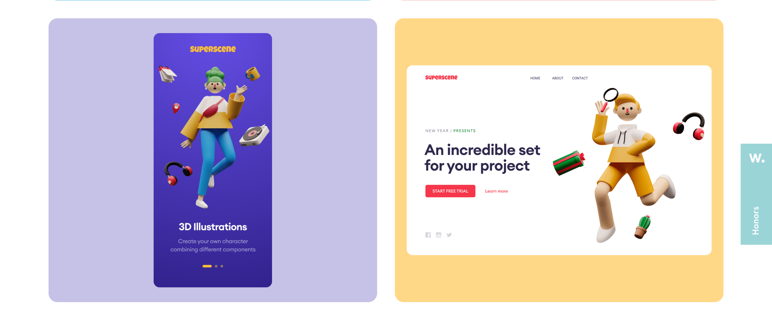 Superscene Feature component screenshot