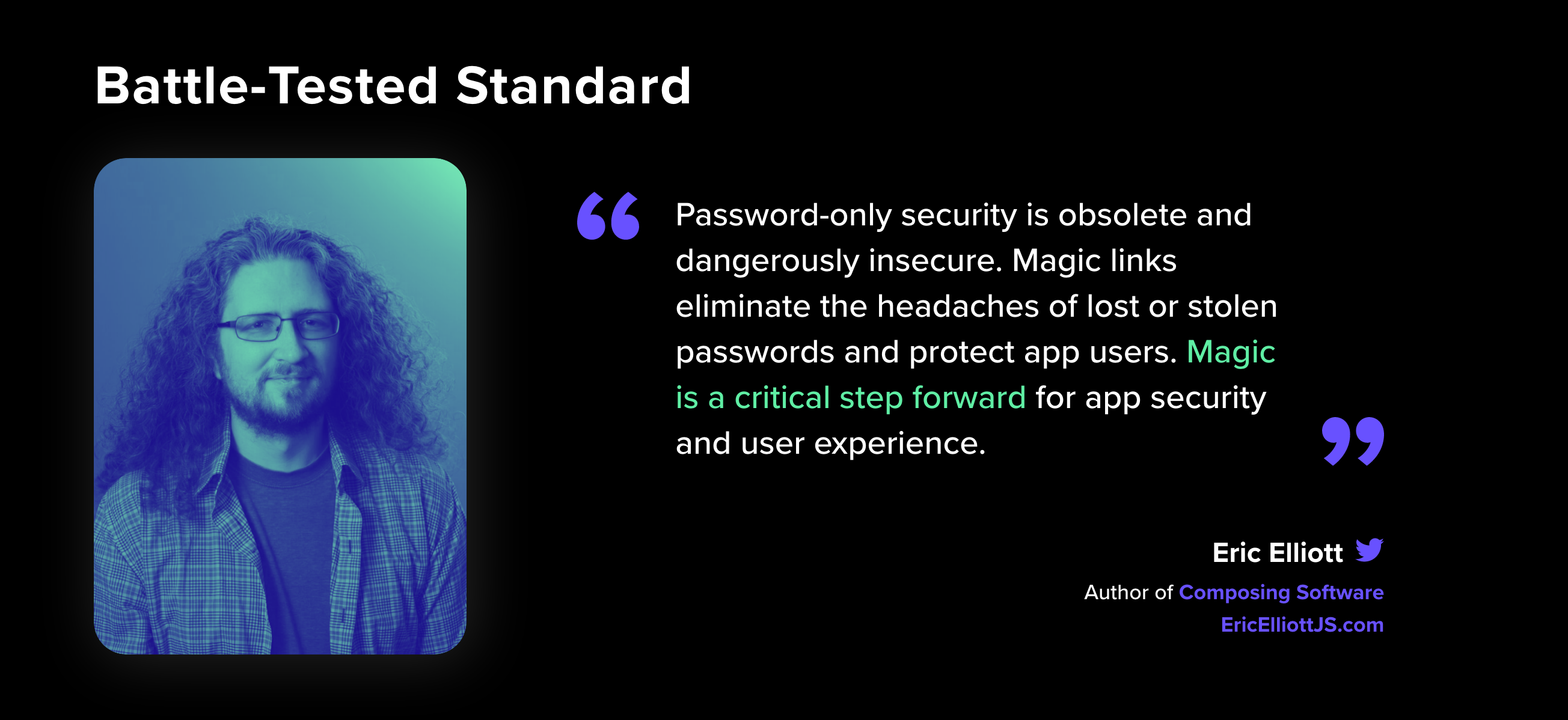 Magic Testimonial component screenshot