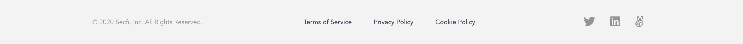 Secfi Footer component screenshot