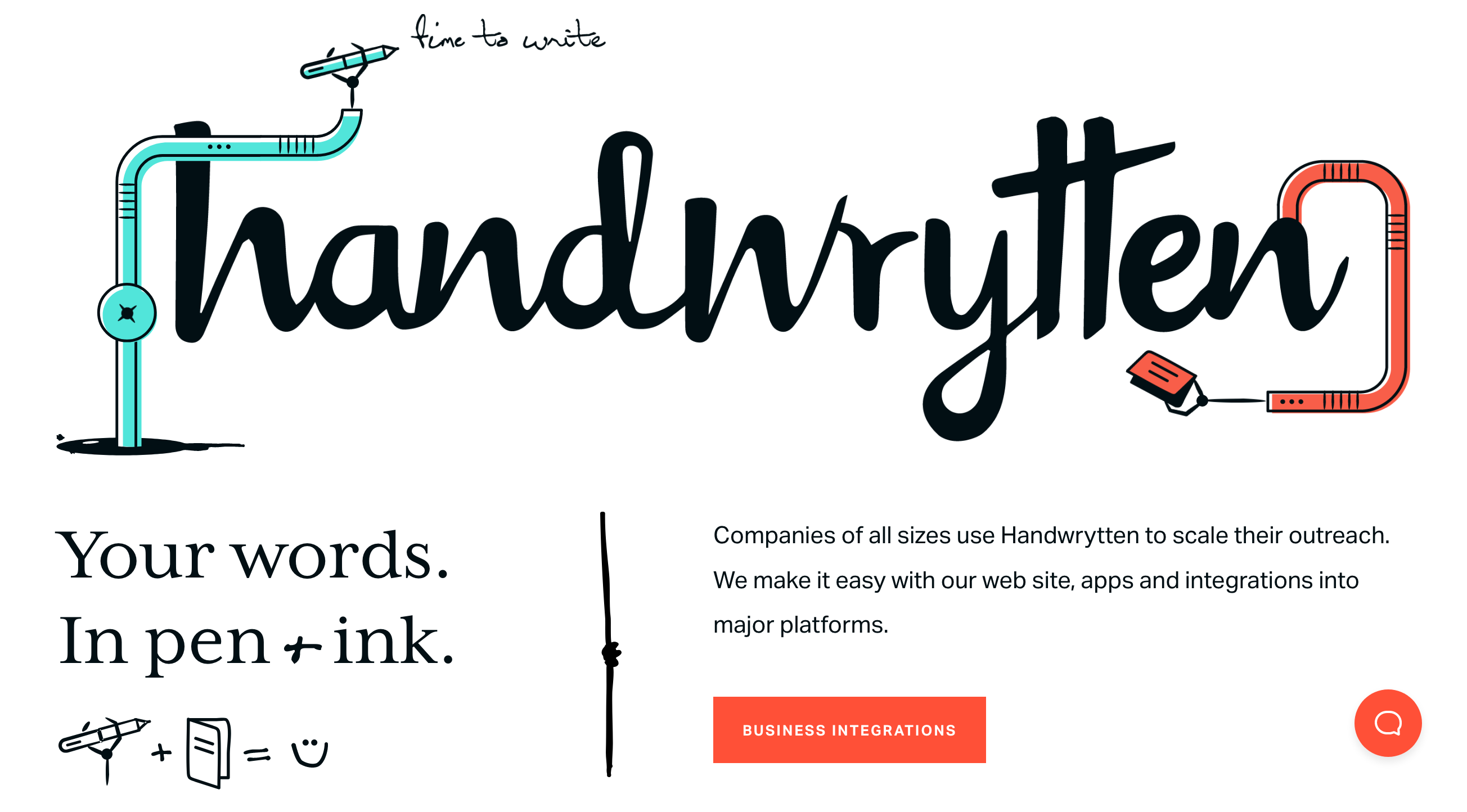 Handwrytten Content component screenshot