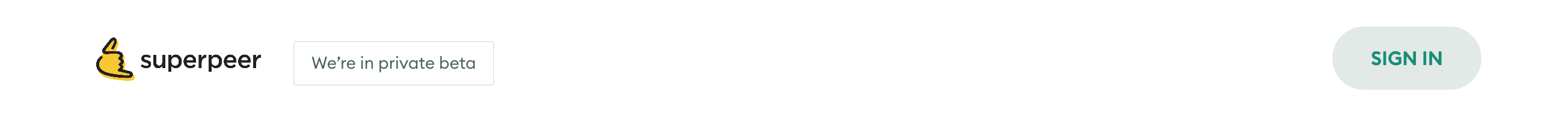 Superpeer Header component screenshot