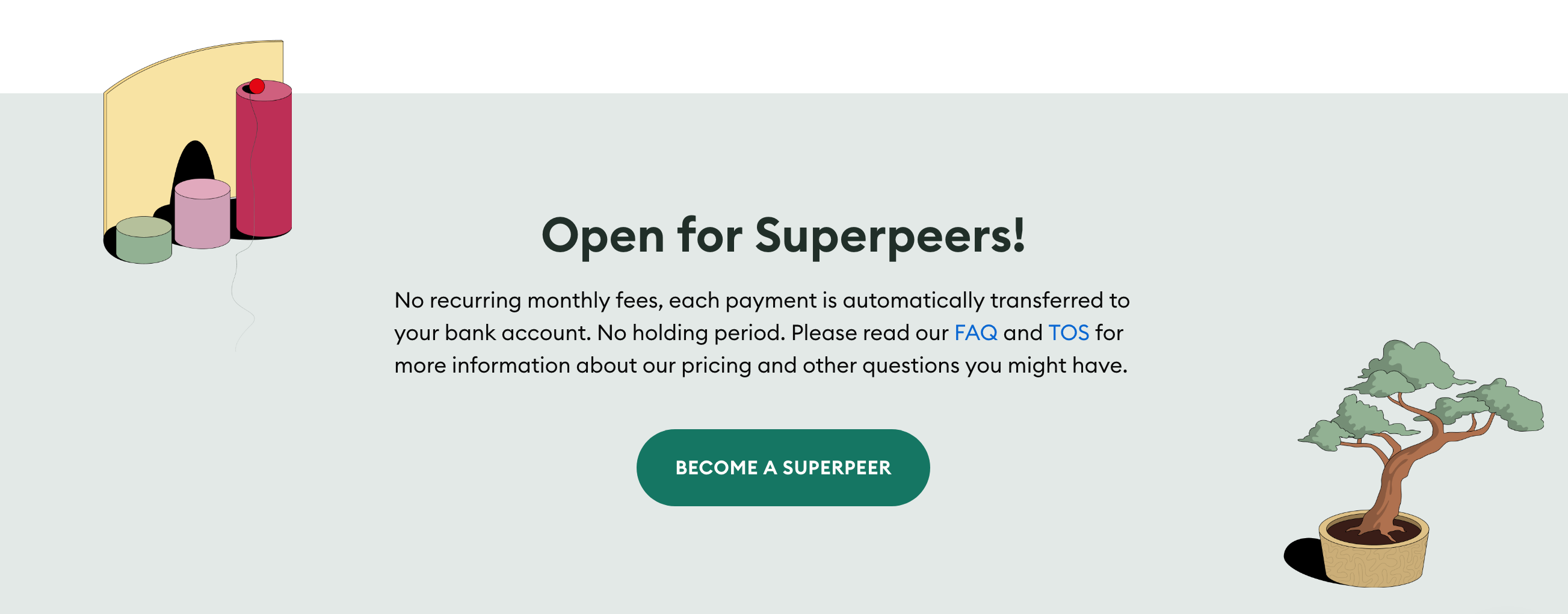 Superpeer Call To Action component screenshot