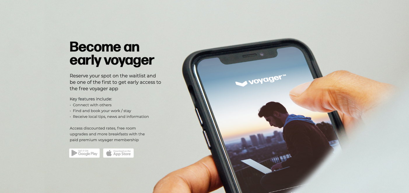 Voyagerliving Call To Action component screenshot