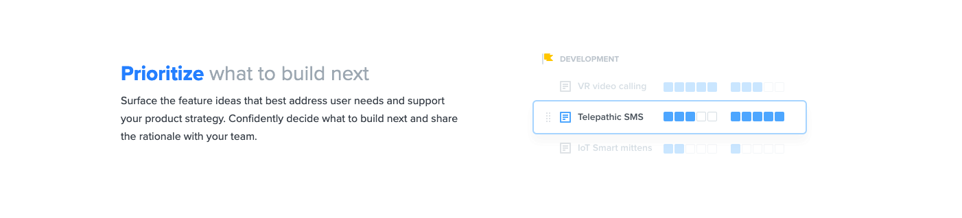 Productboard Feature component screenshot