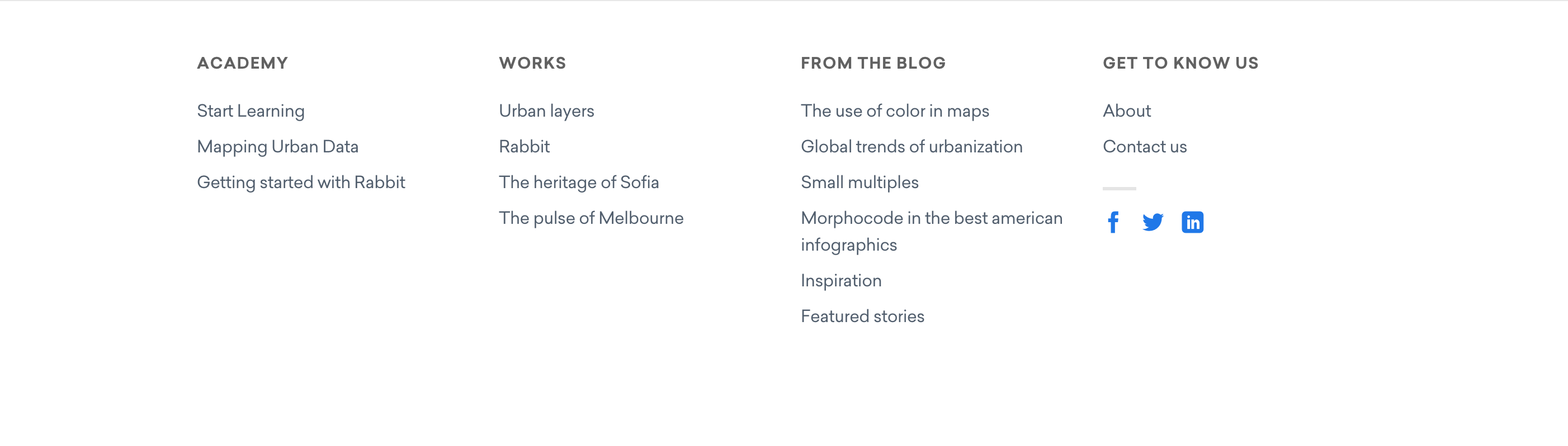 Morphocode Footer component screenshot