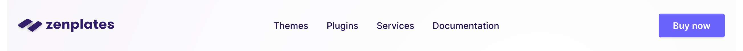Zenplates Header component screenshot