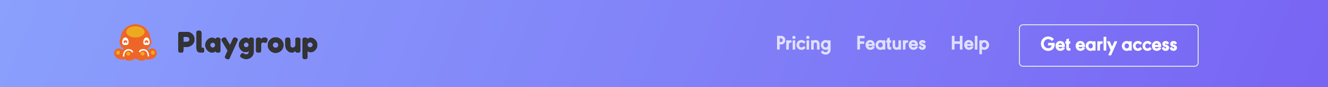Playgroup Header component screenshot