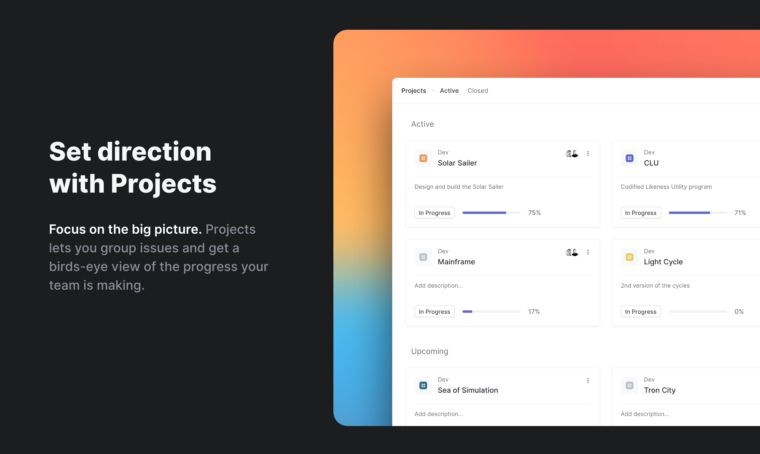 Linear Feature component screenshot