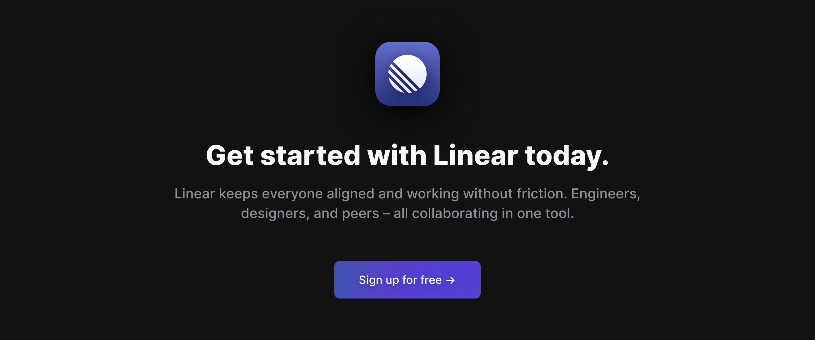 Linear Call To Action component screenshot