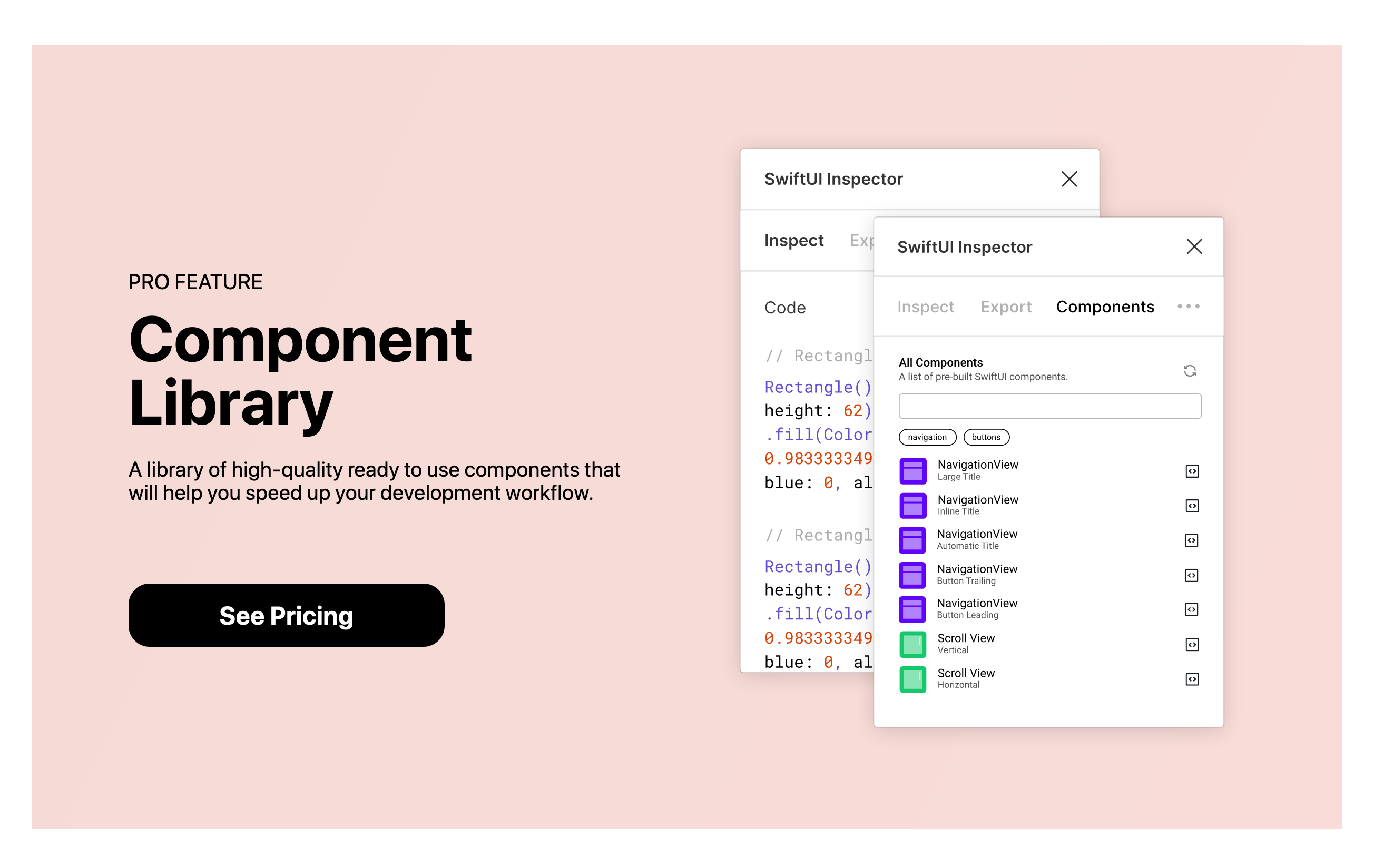 Swiftui Feature component screenshot