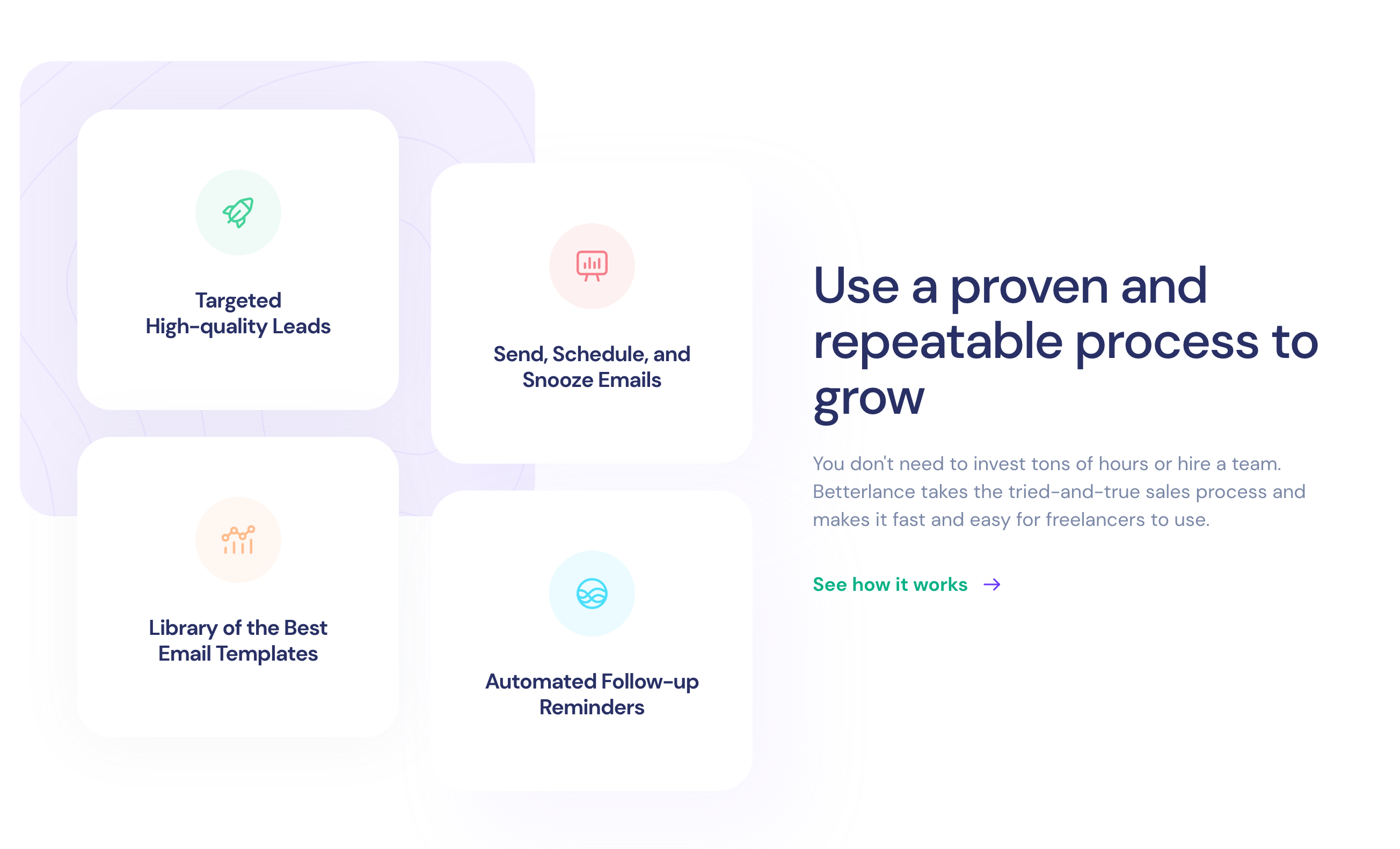 Betterlance Feature component screenshot
