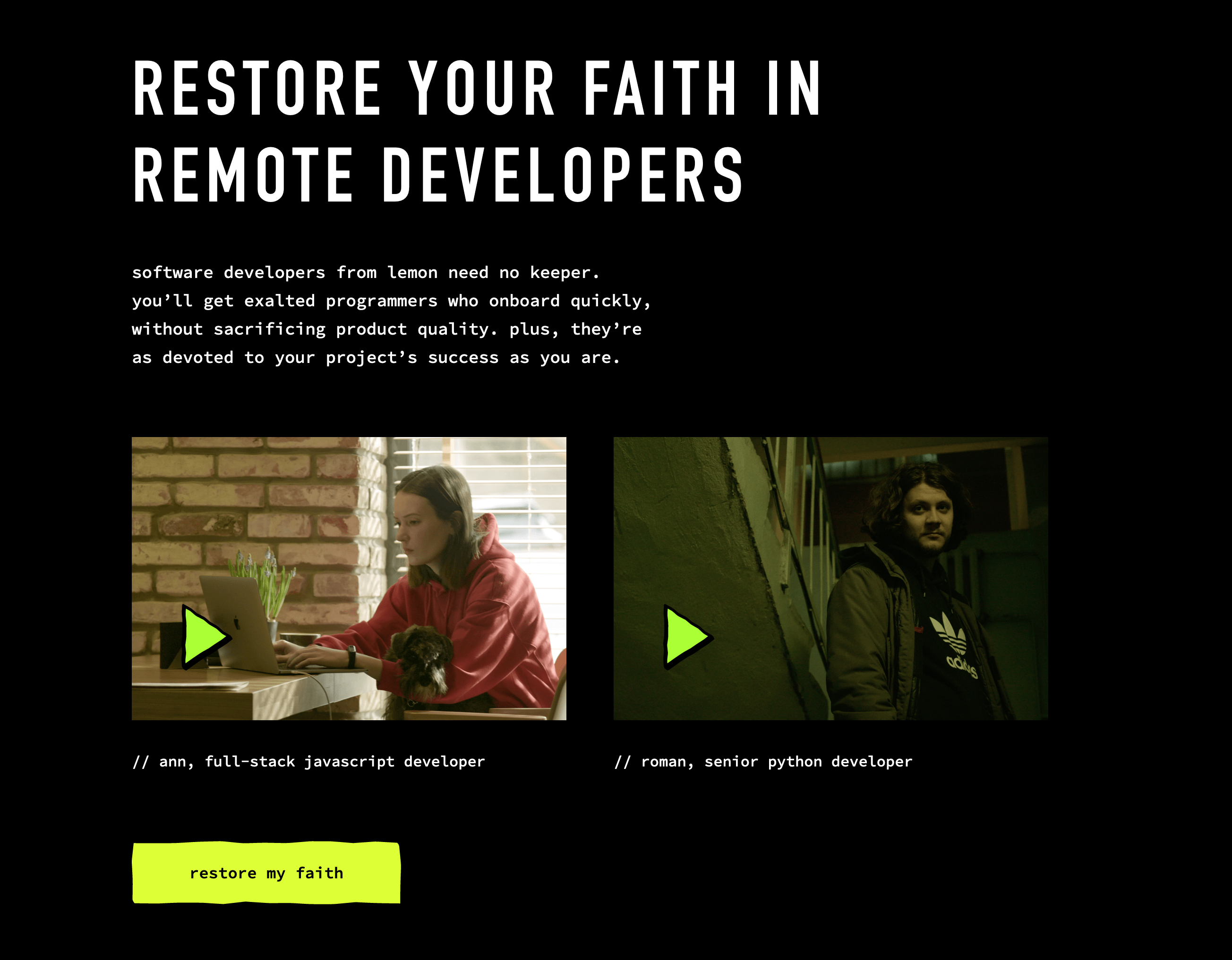 Lemon Demo component screenshot